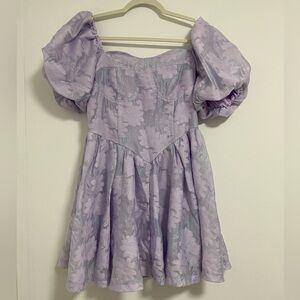 Cloud Ten Lavender Puff Sleeve women’s Dress